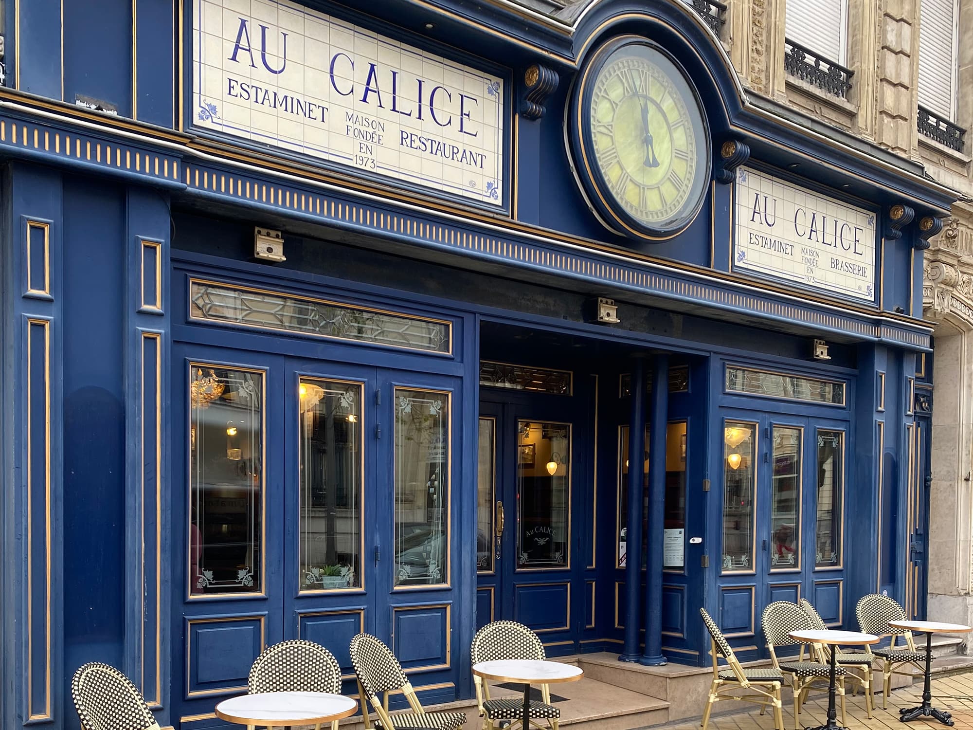 Réouverture du restaurant Au Calice à Calais